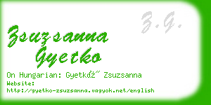 zsuzsanna gyetko business card